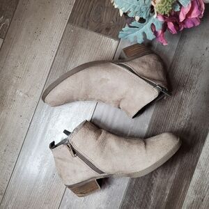 Carlos by Carlos Santana Brianne Tan Beige Ankle Boots Women's Size 7.5M